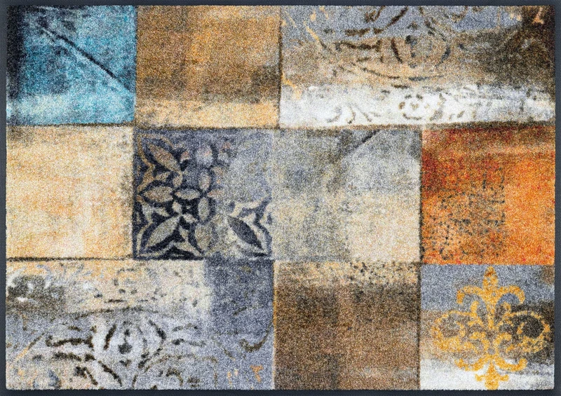 wash+dry pcs, 100% polyamide, Brown, 60x85 cm