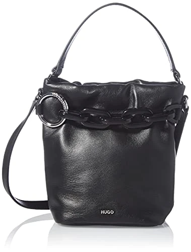 HUGO Women's Kara SM Drawstr-TC Shopper, Black1, Onesi