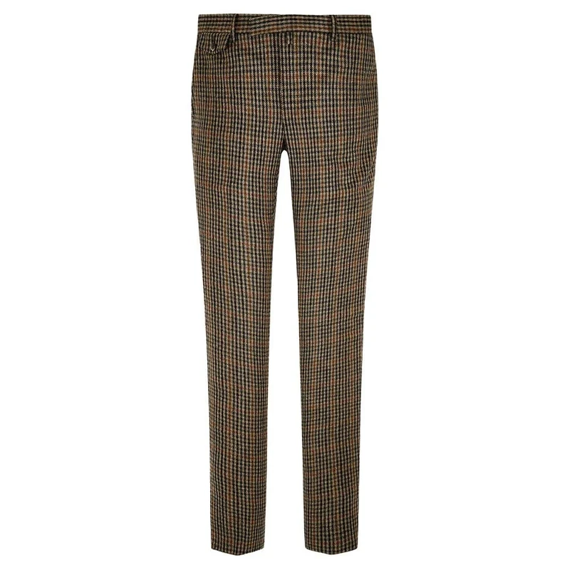 Hackett London Men's W GUNCLUB OVERCHK TRS Trousers, 8dibrown/Green, 26