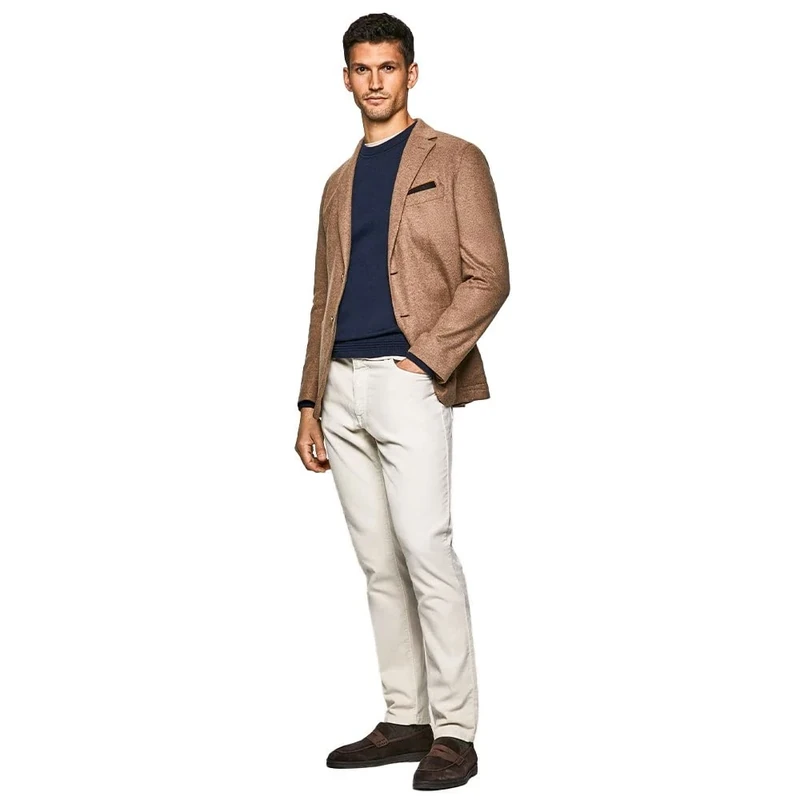 Hackett London Men's Moleskin 5 Pkt Pants, 814ecru, 28W/32L