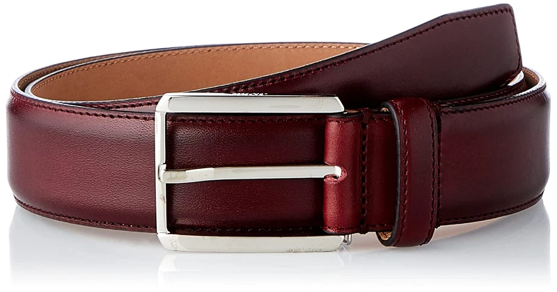 BOSS Men's T-Leo-ST_Sz35 Belt, Dark Red601, 85