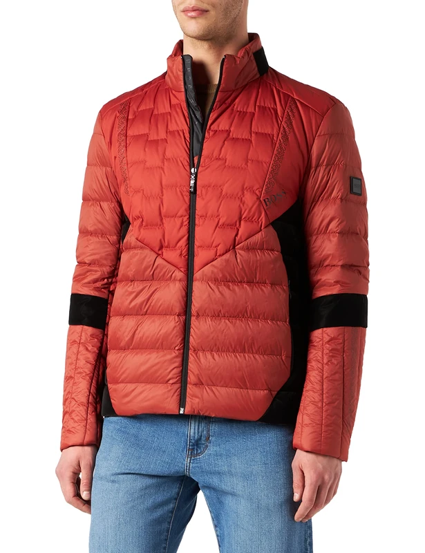 BOSS Men's J_Marson Down Coat, Medium Red611, M