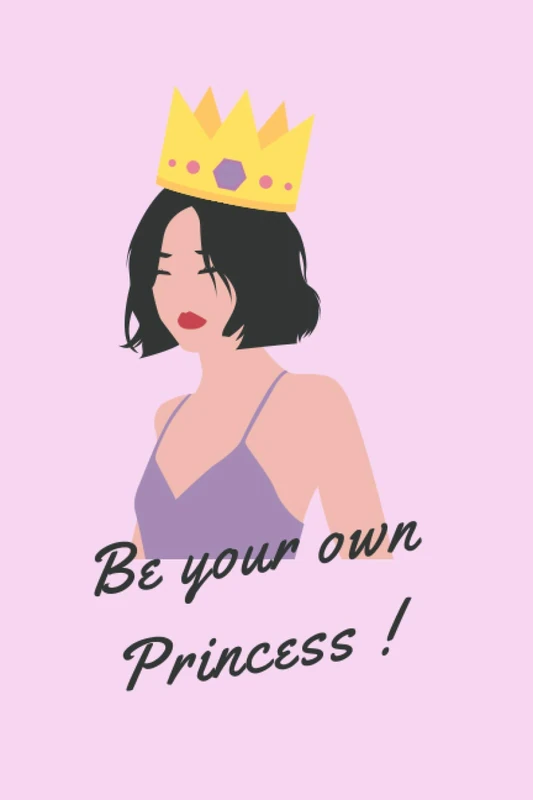 Be your own Princess: Power girl princess crown design cover , beautiful gift for all girls, women .. or gift for your loved ones. 6×9 inshes , 120 pages. - Image 1