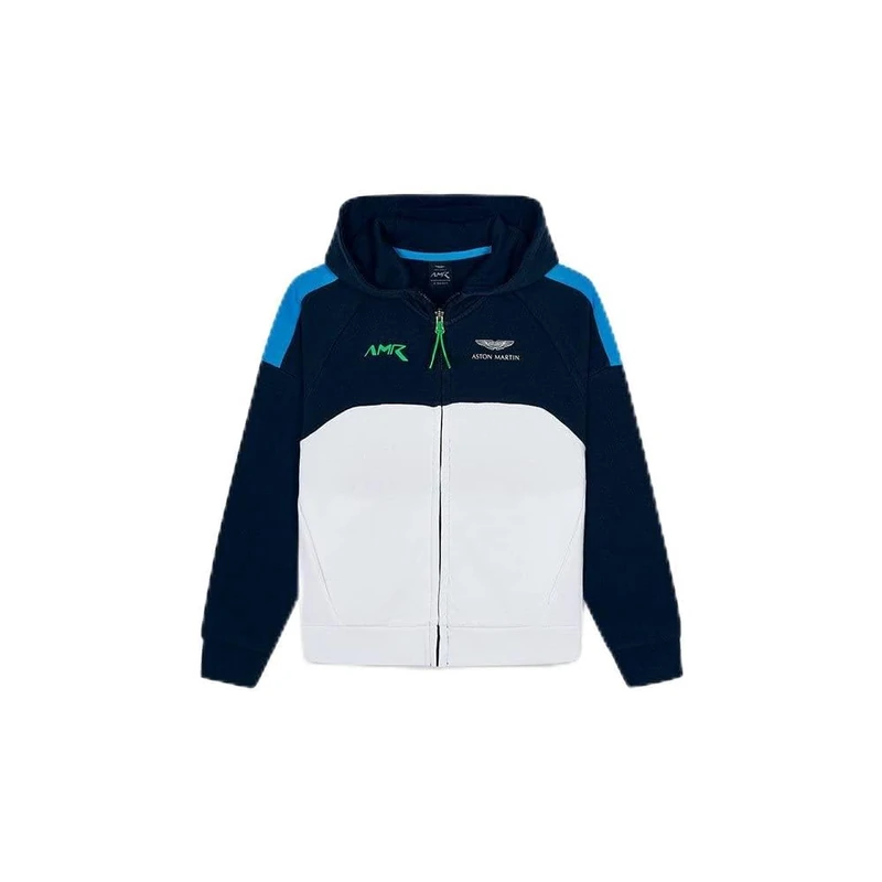 Hackett London Boys' AMR Full Zip Hoody Y Sweater, 595navy, 11 Years - Image 1