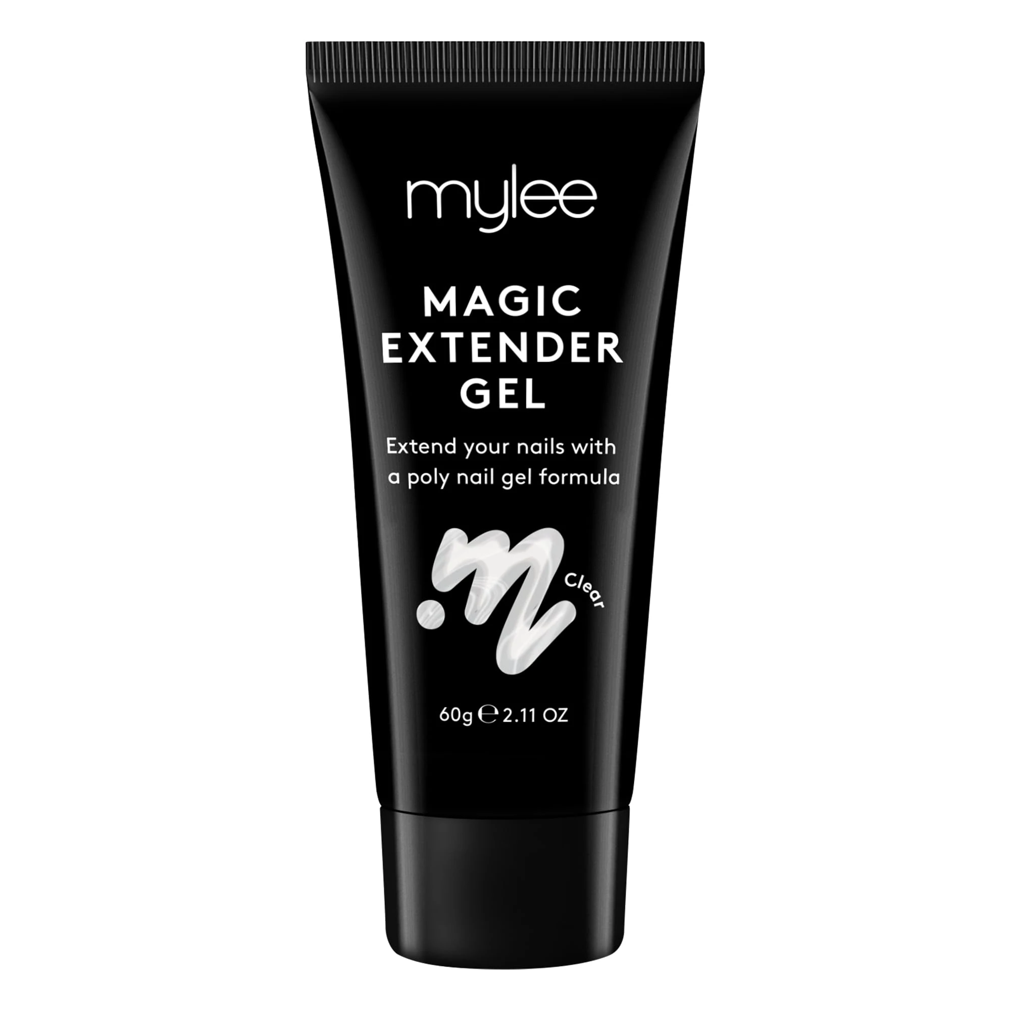 Mylee Magic Extender Gel [Clear] – Long Lasting Wear, Natural Look, Nail Extension Gel, for Beginners & Salon Professionals, Acrylic Nail Thickening Builder Gel, Nail Art - 60 Gram Tube