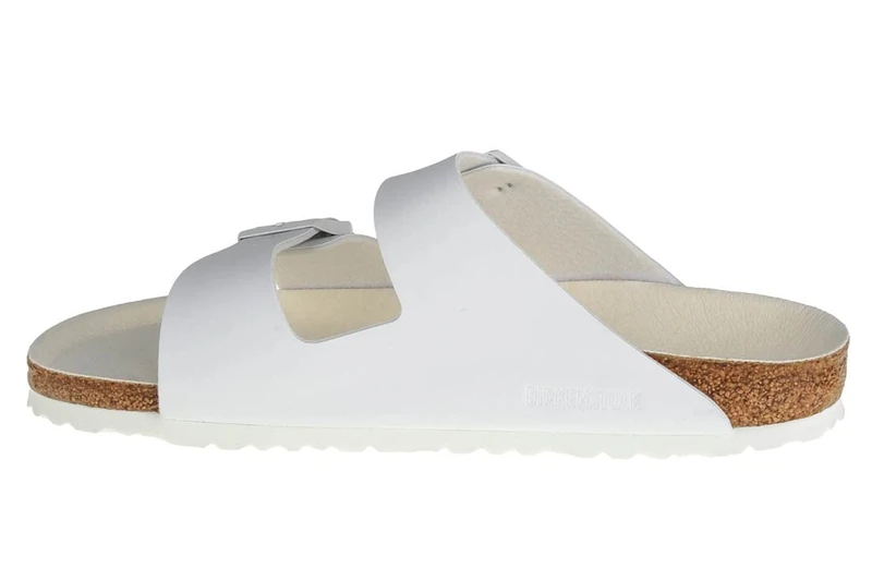 Birkenstock 1019046 Arizona triples white, Birko Flor Men White UK 5.5