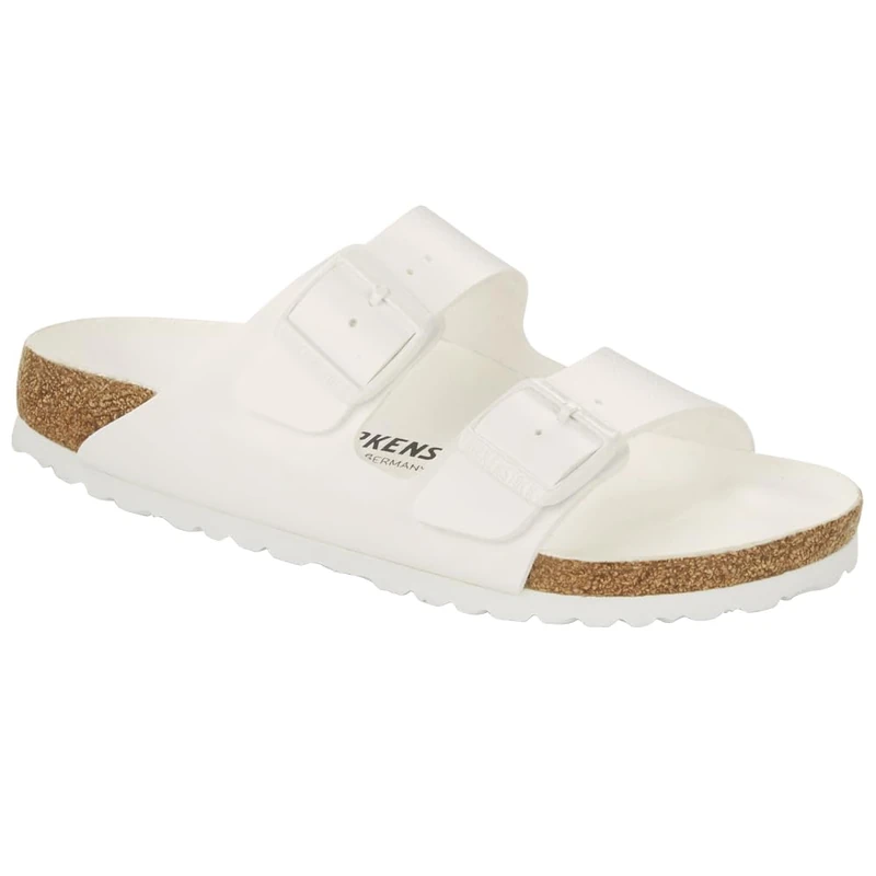 Birkenstock 1019046 Arizona triples white, Birko Flor Men White UK 2.5 - Image 1