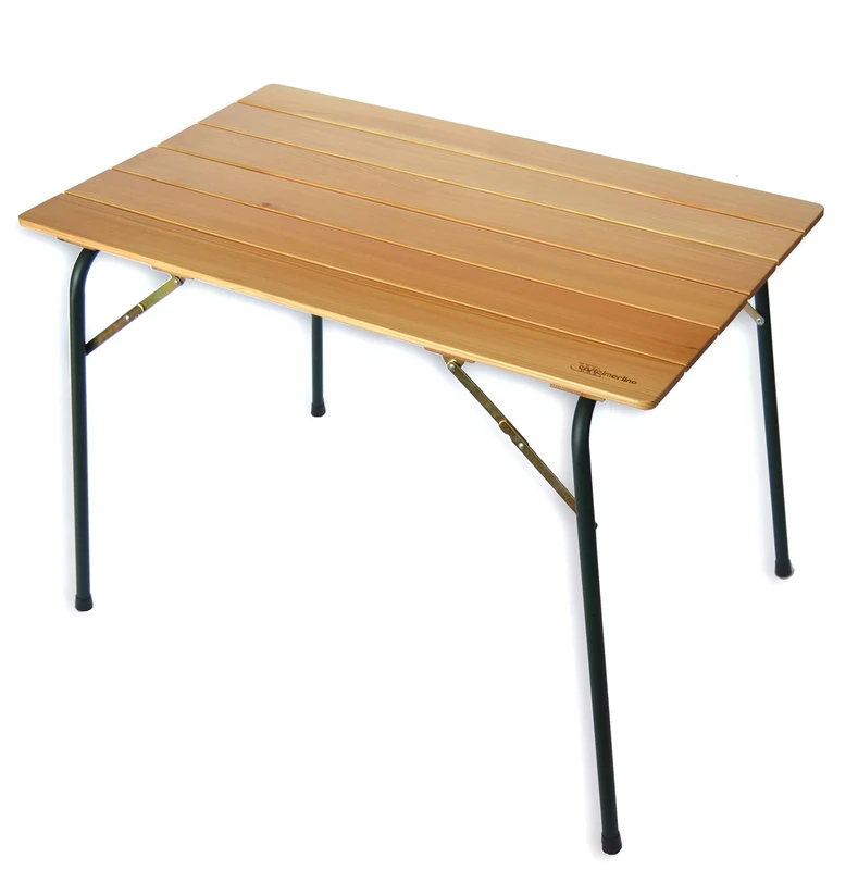 CASTELMERLINO Shower Accessories, Steel Wood, Grey Legs and Floor Natural Larch, 60 x 100 - Image 1