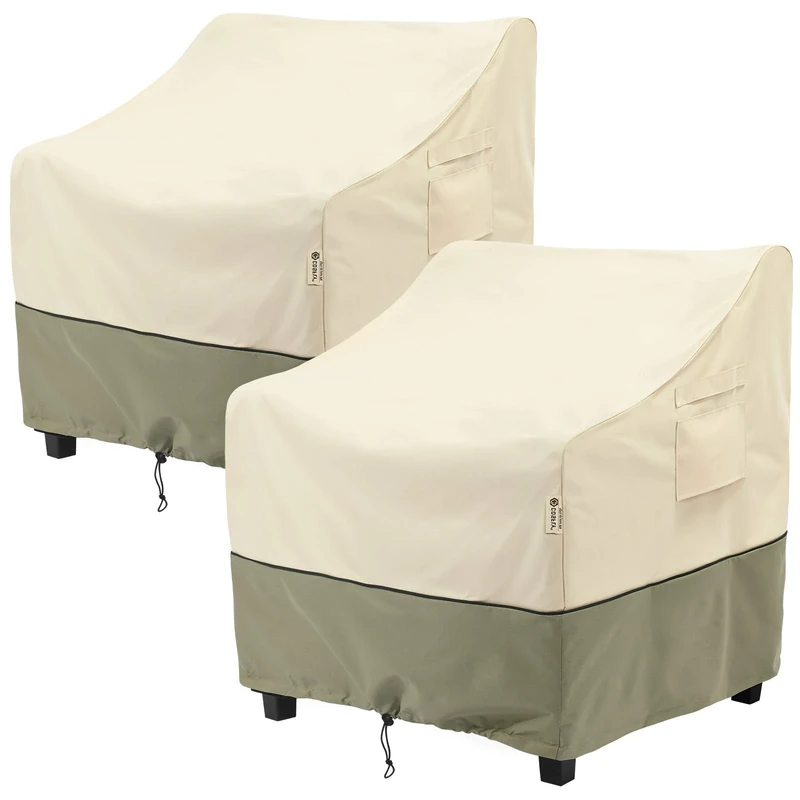 COSFLY Outdoor Furniture Patio Chair Covers Waterproof Clearance, Lounge Deep Seat Cover, Lawn Furnitures Covers Fits up to 33W x 34D x 31H inches(2 Pack)