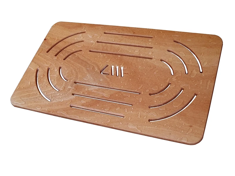 CASTELMERLINO Shower Accessories, okumè marine plywood, Natural, 96 x 56