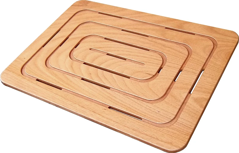 Castelmerlino Shower Accessories, Marine Okumé Plywood, Natural, 79 x 56
