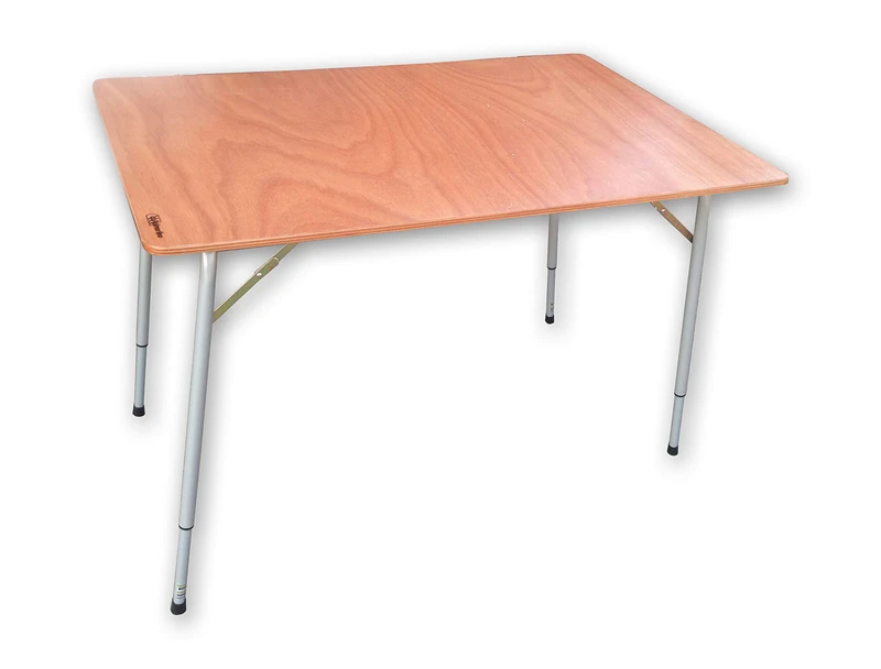 Castelmerlino 174 Extension Table in Marine Plywood 120 x 80 cm, Telescopic Legs 65-87 cm - Image 1