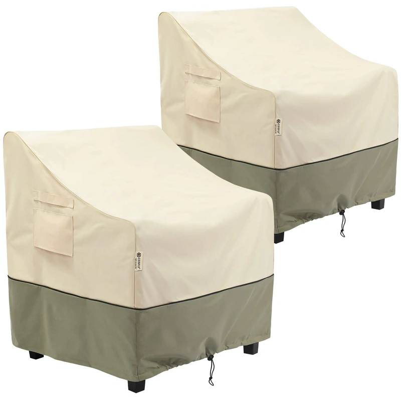 COSFLY Outdoor Furniture Patio Chair Covers Waterproof, Lounge Deep Seat Cover, Lawn Furnitures Covers Fits up to 31.5W x 33.5D x 36H inches(2 Pack)