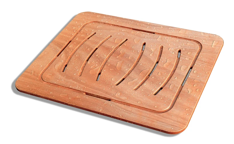 Castelmerlino 92 Okumè Marine Plywood Shower Board 54 x 68 cm for Plates 70 x 90 cm