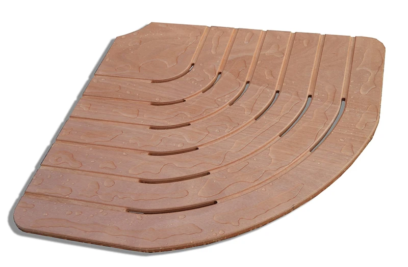 CASTELMERLINO Shower Accessories, okumè marine plywood, Natural, lato 74