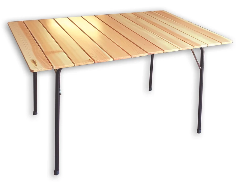 CASTELMERLINO 29 Larch Double Folding Table 120 x 80 cm - Image 1