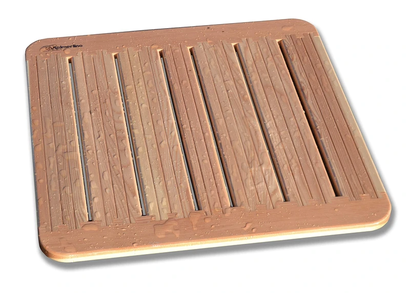 Castelmerlino Shower Accessories, Larch Wood, Natural, 59 x 59
