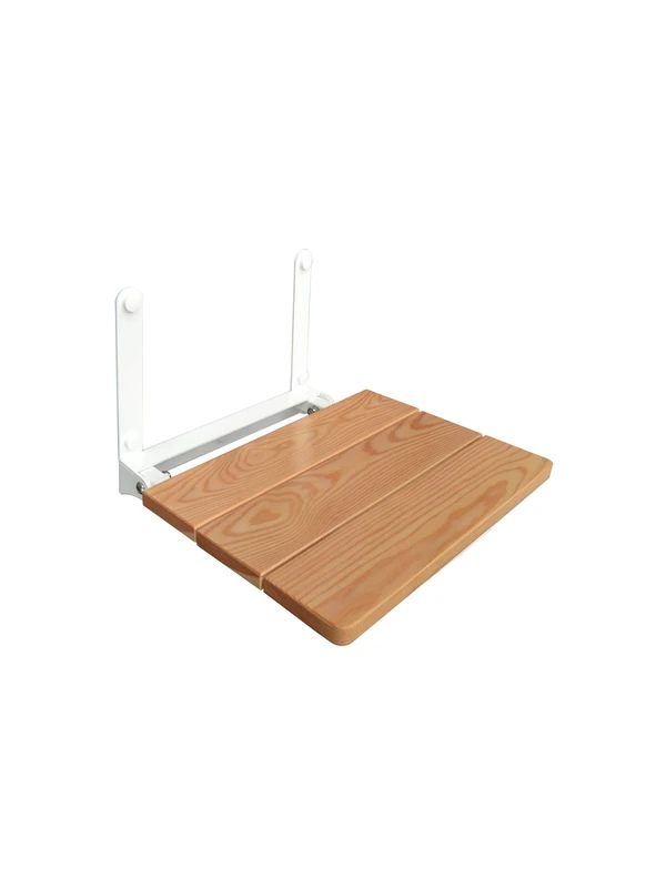 Castelmerlino 80 Folding Shower Seat with Seat in Solid Larch TUV GS Certified – Ce Capacity 110 kg - Image 1
