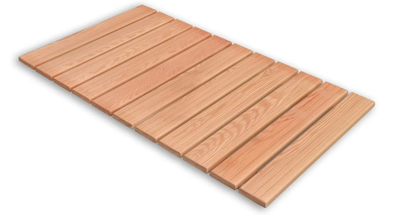 Castelmerlino 236 Larch Shower Board with Comfort Slat cm 103 x 58 for Plates cm 120 x 70