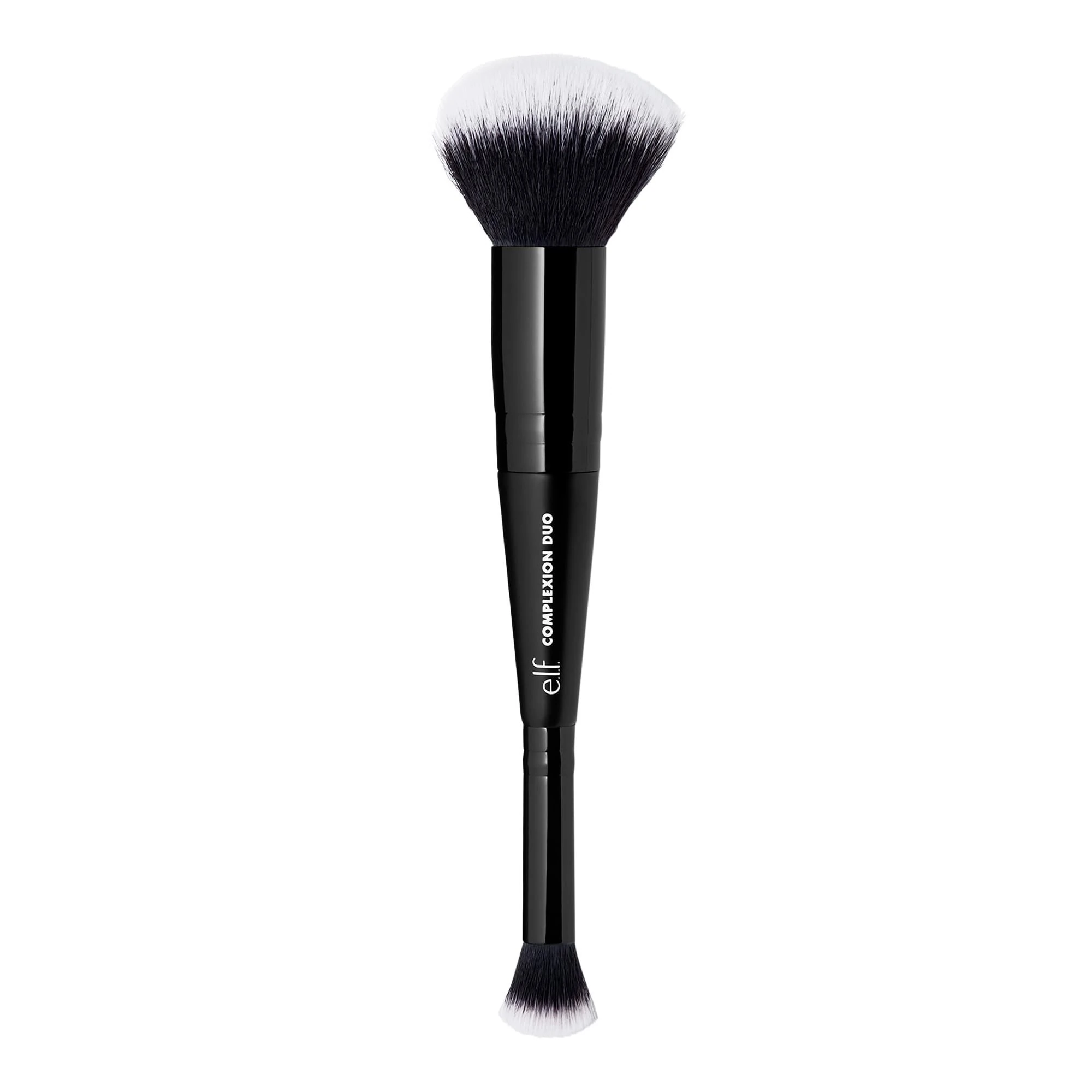 e.l.f. Concealer & Foundation Complexion Duo Brush, 2-in-1 Makeup Brush For Concealer & Liquid & Powder Foundation, Made With Synthetic Bristles