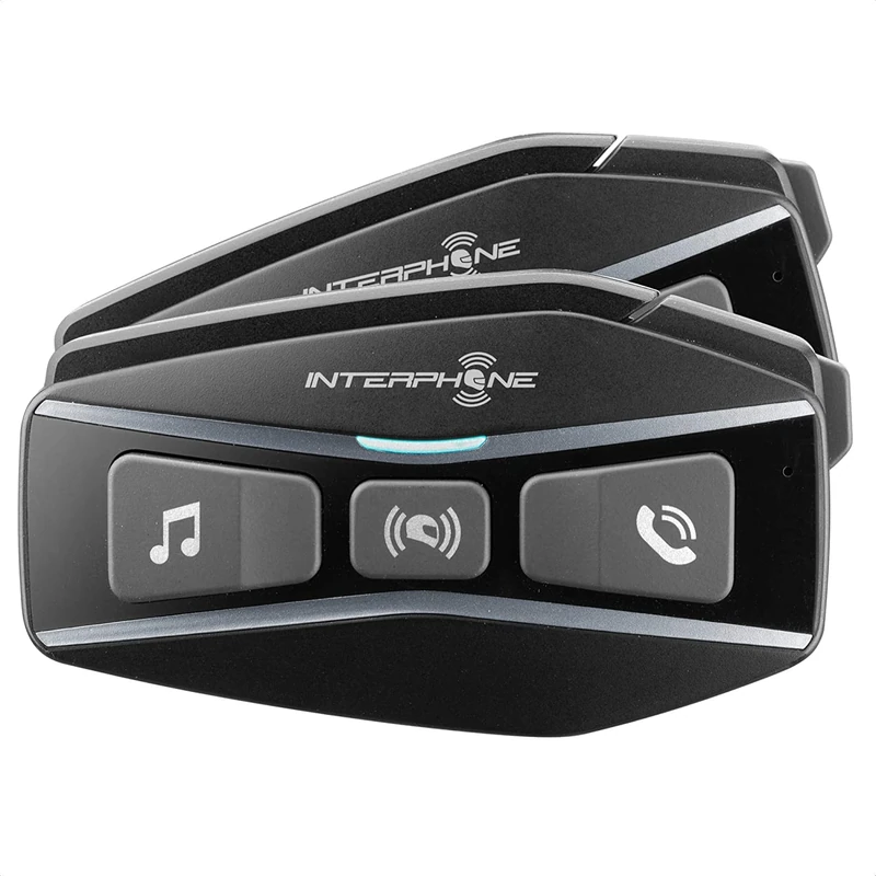 INTERPHONE | UCOM16 | Double | Intercom Mesh 2.0 technology and Bluetooth 5.0, use 24 pilots, distance 1.6km, autonomy up to 15 hours, mp3, GPS, waterproof IP67, universal