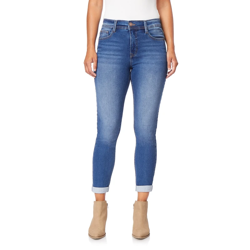 Angels Forever Young Women's Signature Convertible Skinny Jeans, Pacific, 14