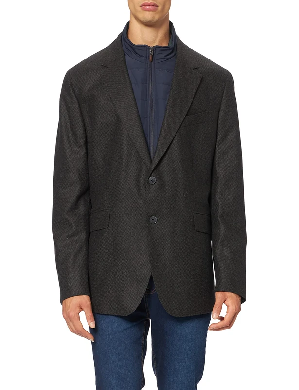 Hackett London Men's Stretch Wl Cash Bib Jacket, 675DARK Green, 38R