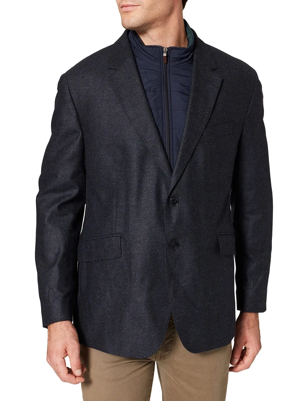 Hackett London Men's Stretch Wl Cash Bib Jacket, 595navy, 40