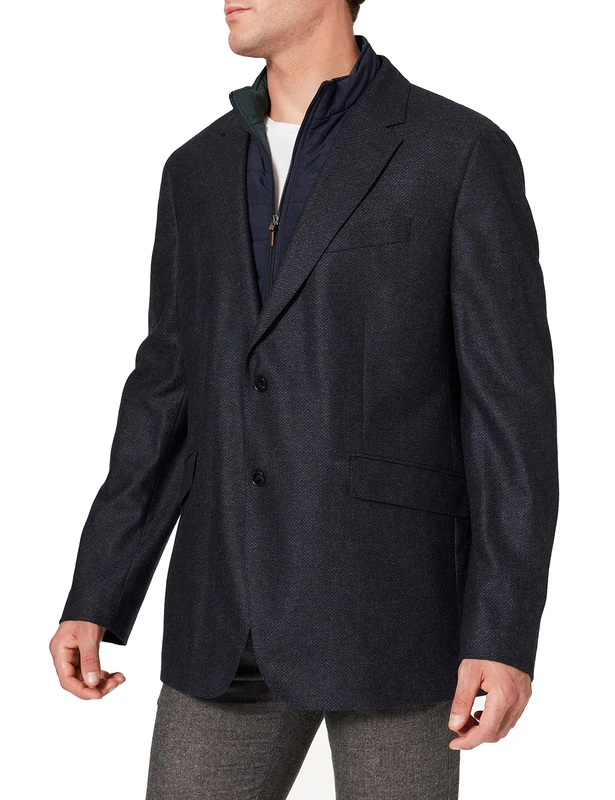 Hackett London Men's Stretch WL Cash BIB Jacket, 595NAVY, 38L