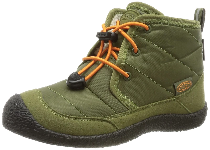 KEEN Unisex Kids Howser 2 Waterproof Chukka Boots, Capulet Olive Russet Orange, 13 UK