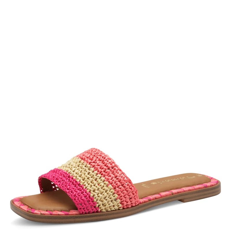 Tamaris Women's Flat Mules, Pink Comb, 6 UK