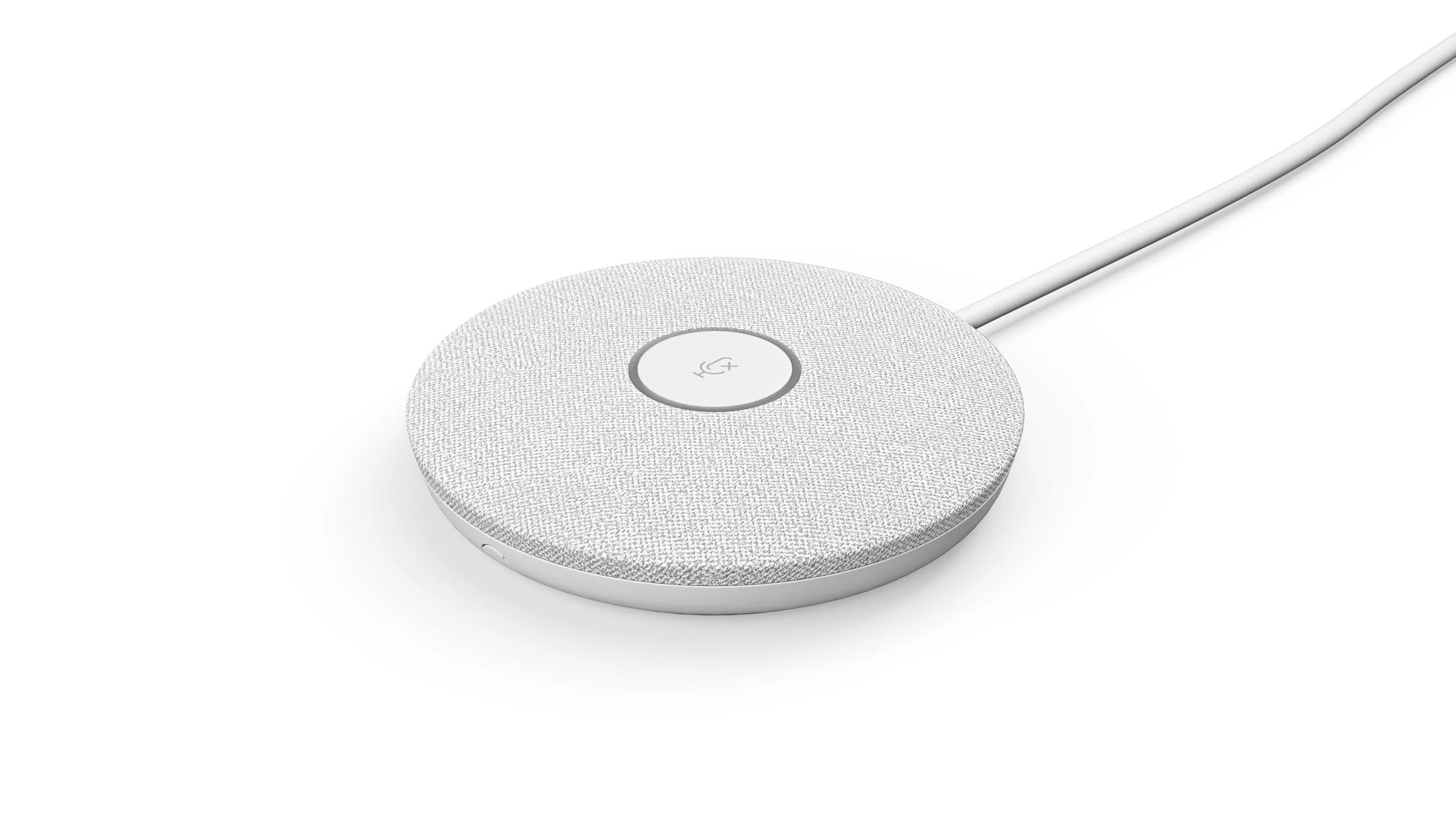 Logitech Rally Mic Pod - Four Omnidirectional Beamforming Microphones, AI filter, Voice Activity Detector, Acoustic Echo Cancellation - White (952-000038)