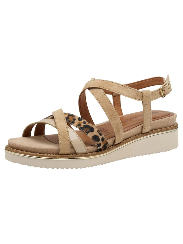 Tamaris Sandal Beige, Tan Combi, 3.5 UK - Image 1