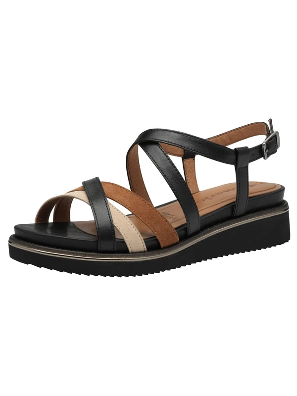 Tamaris Sandal Beige, Black, 6 UK - Image 1