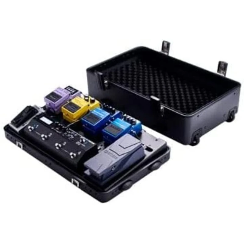 BOSS Bcb-1000 Heavy Duty Suitcase-Style Guitar Effects Pedal Board | Maximum Protection with Retractable Handle, Wheels And Removable Aluminium Pedal Board