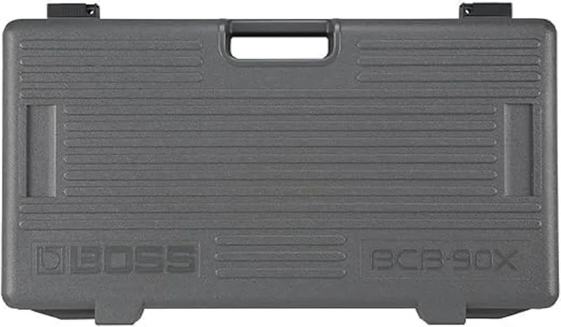 BOSS BCB-90X Large Guitar and Bass Effects Pedal Board And Case with Integrated Lid. Heavy-Duty Moulded Case with Junction Box.