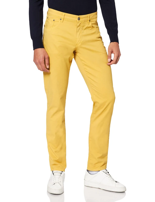 Hackett London Men's Trinity 5 PKT Trousers, 0brfall Leaf, 35W/34L