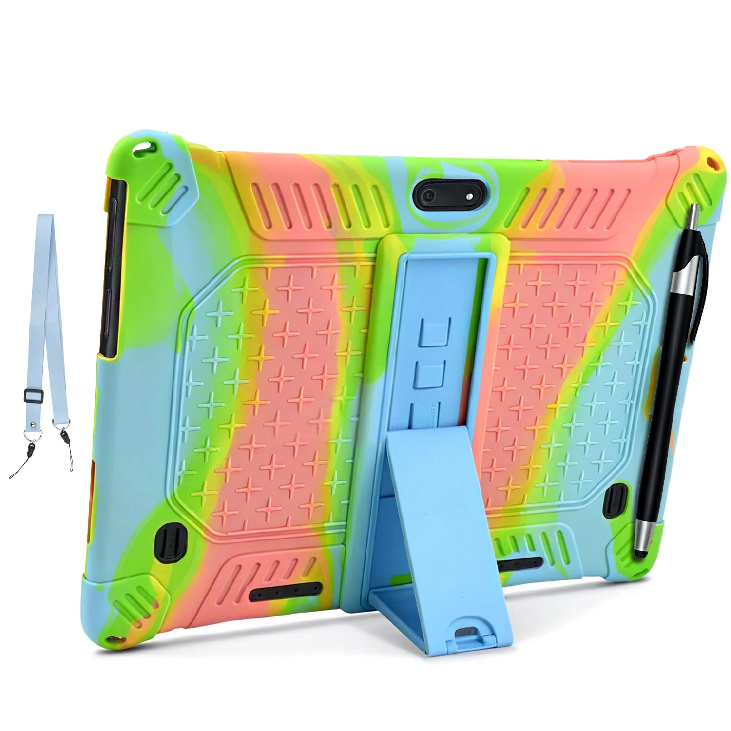 KATUMO Universal Case for 10 inch tablet, Case for AXETOP 10 Inch/Padgene 10.1/ Veidoo/PRITOM Tablet 10 /TOSCiDO Tablet 10 /QIMAOO 10.1 /YITAOERA 10.1,with Stylus Pen Shoulder Strap