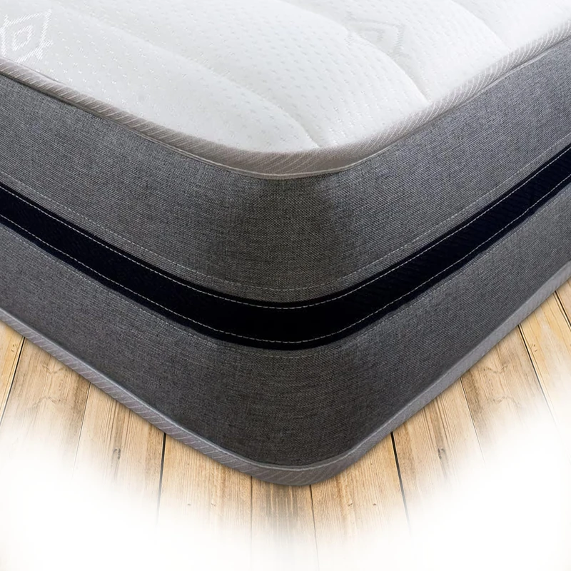 Starlight Beds Serene Sky, Shorty Memory Foam Mattress. Premium All Foam Mattress, Medium-Firm, 9 Inch Deep (Grey/Blue) (2ft6 x 5ft9) - Image 1