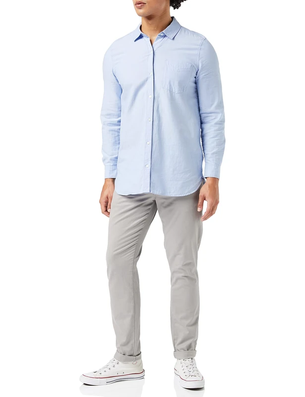 Hackett London Men's Trinity 5 PKT Trousers, 9kicloud Grey, 37W/32L