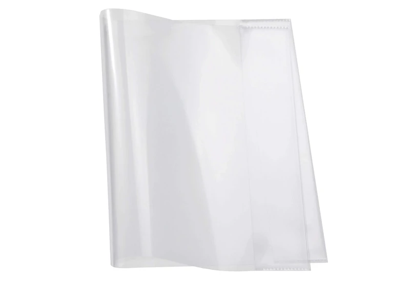 HERMA 14040 Book Covers for Workbooks 30 x 43.1 cm, Pack of 500, Book Covers with Label & Edge Protection Made of Wipe-Clean Polypropylene Film, Book Protector Set for School Books, Transparent