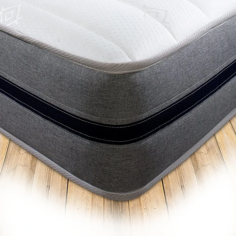 Starlight Beds Serene Sky, European Small Single Memory Foam Mattress. Premium All Foam Mattress, Medium-Firm, 9 Inch Deep (Grey/Blue) (80cm x 200cm)