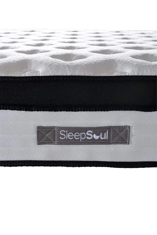 SleepSoul Cloud Single 90cm 3FT Mattress Pillow Top Memory Foam Pocket, White