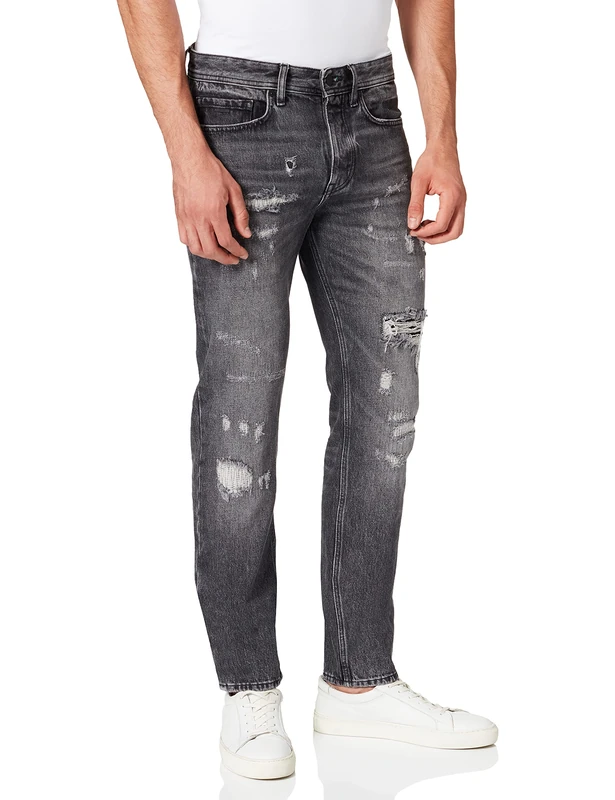 BOSS Men's Taber BC Jeans, Medium Grey37, 29 W/34 L