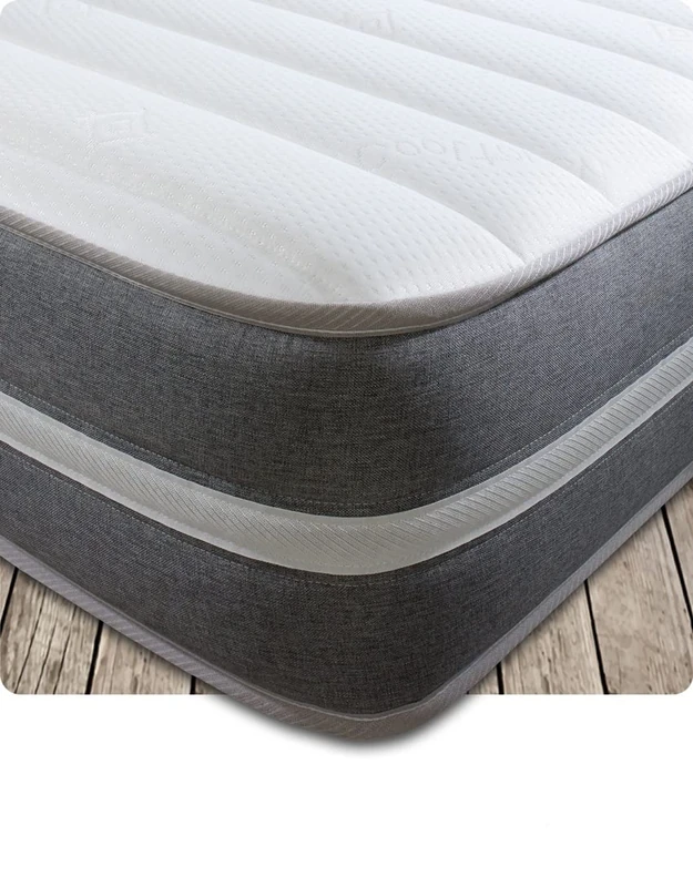 Starlight Beds – Shorty Mattress. 9 Inch Deep Shorty Micro Pocket Sprung Mattress with Memory Foam. 2ft6 x 5ft9 (STARLIGHT 09) - Image 1