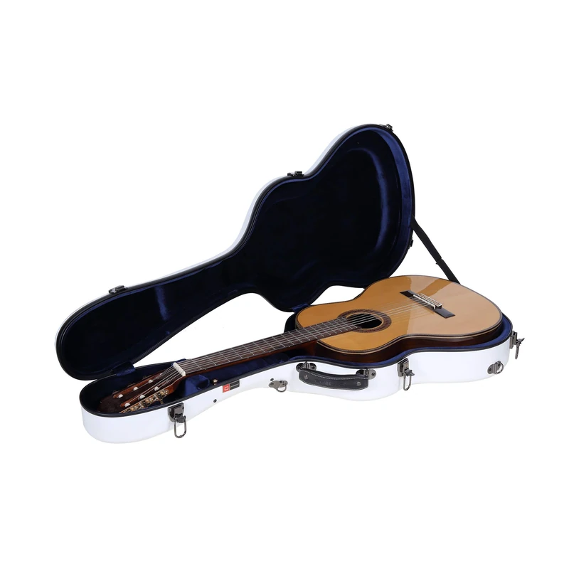 Crossrock CRW500 Basic Series Classical Guitar Case, Multiply Wooden Case in Black, White, Classical, Classic
