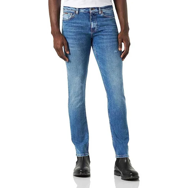 BOSS Men's Delaware BC-L-P Jeans, Navy418, 42 W/32 L