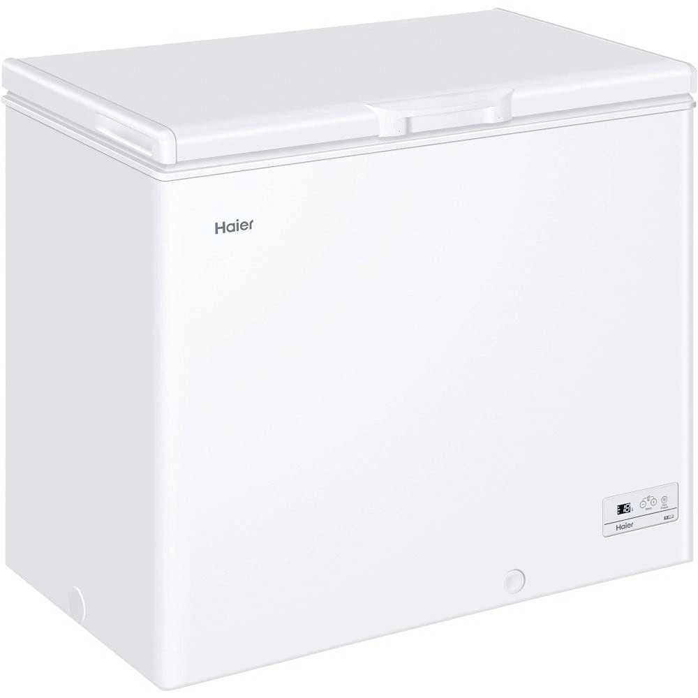 Haier / HCE203F / Freestanding Chest Freezer / 198L Capacity/Sutiable for Outbuildings/Counterbalanced Lid/White/Energy Class F