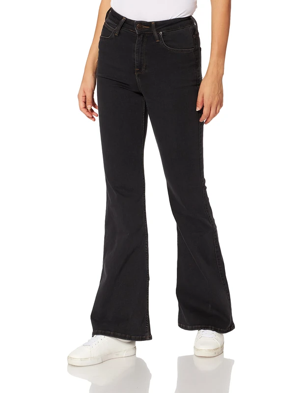 Lee Women's Breese Jeans, Washed Black, 25W / 33L