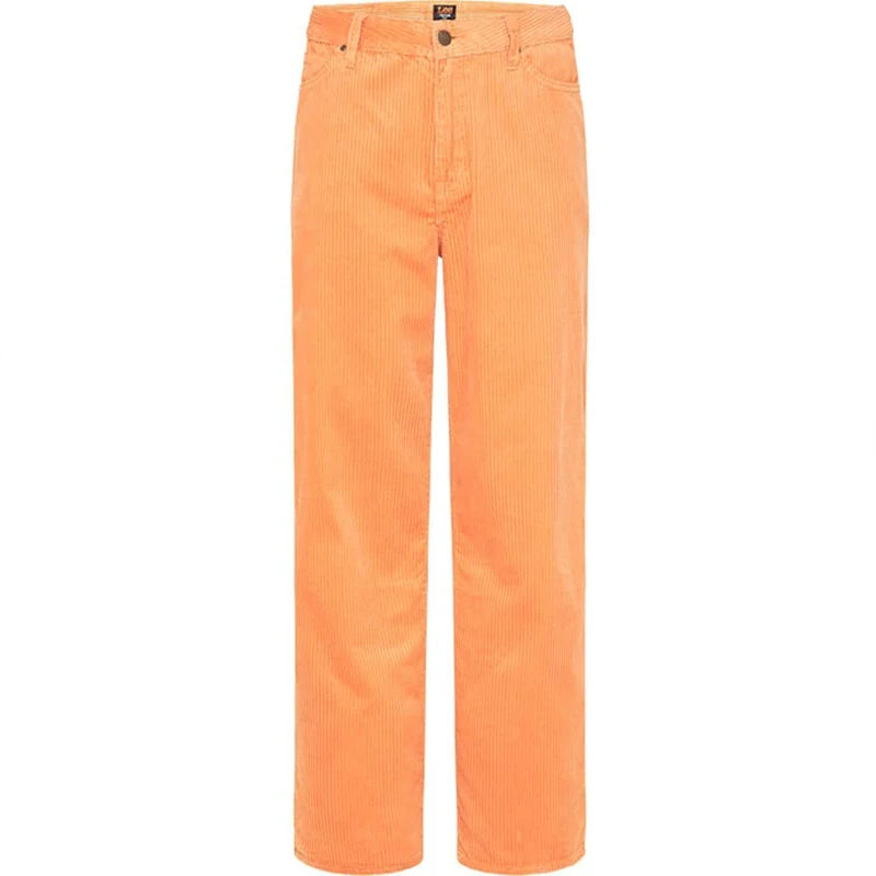 Lee Women's Wide Leg Long Jeans, Sandy Peach, 28W x 35L